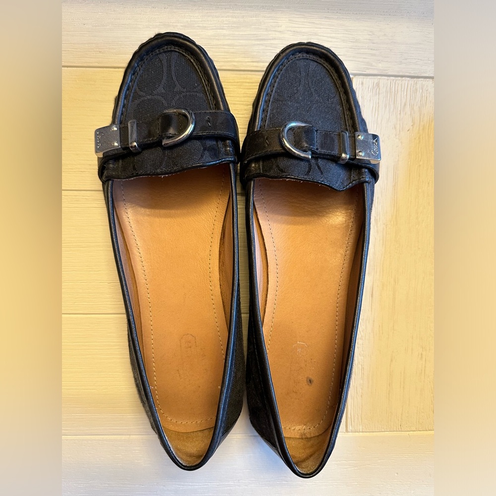 Black Coach loafers